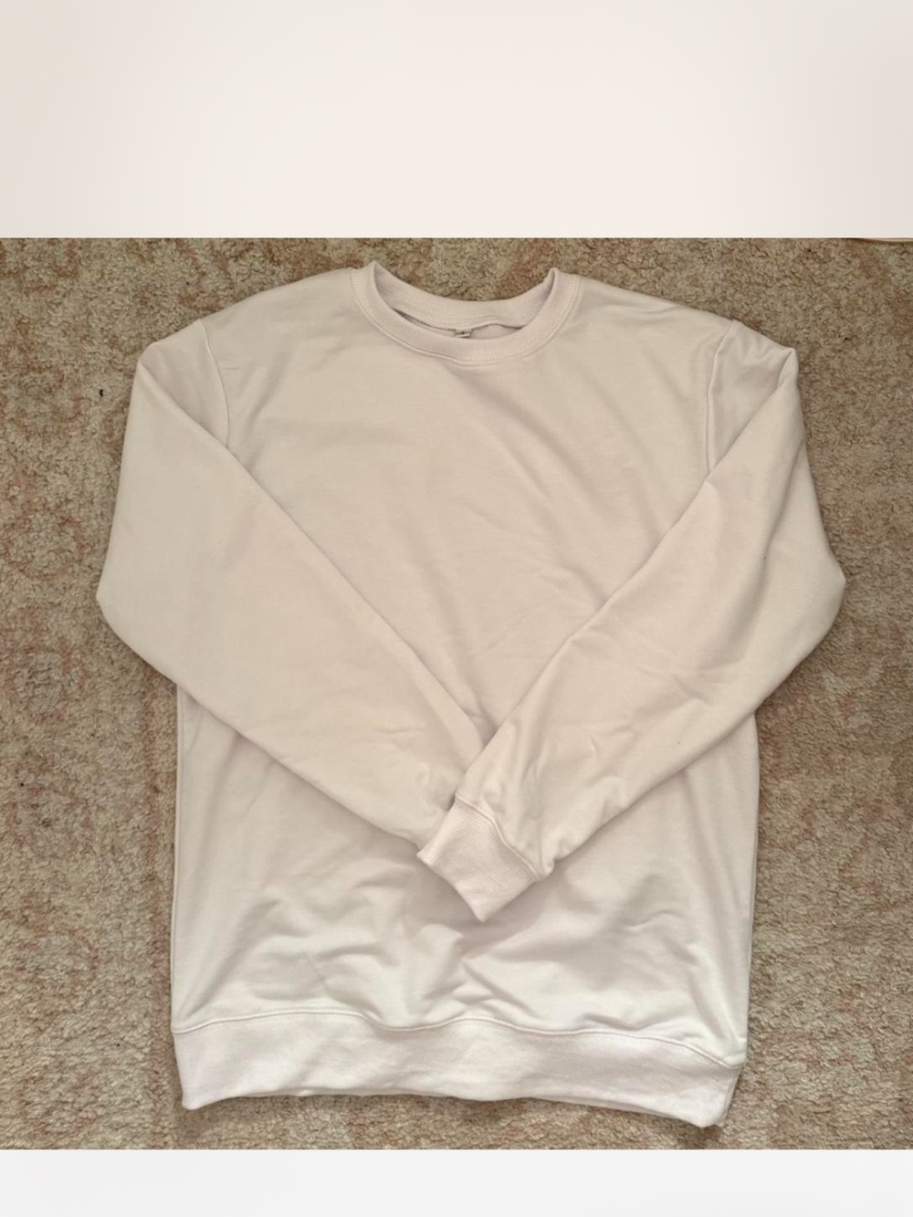 Classic Men's Crewneck Sweater - White